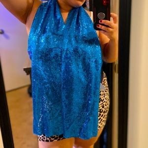 Blue Sparkle Scarf